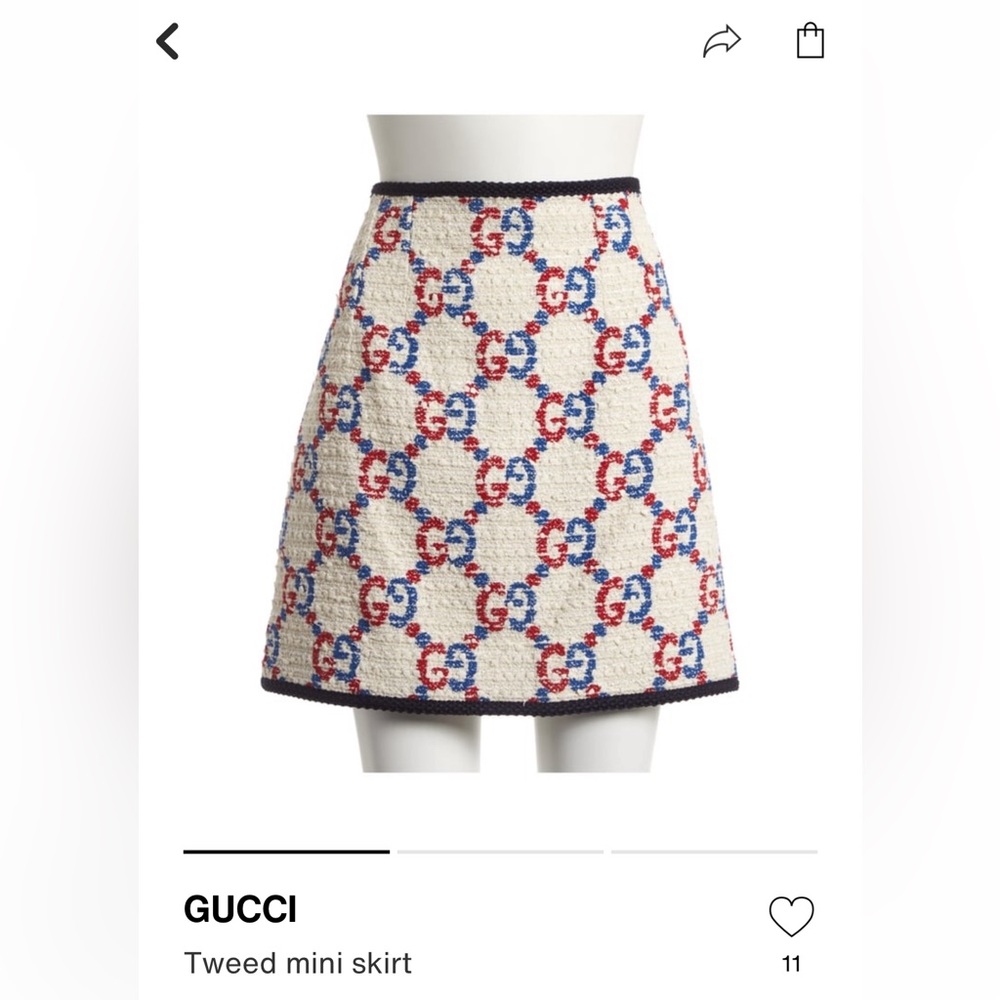 ISO GUCCI TWEED SKIRT